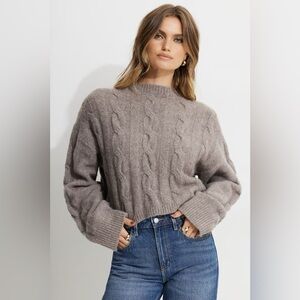 Dynamite Heavenlyarn™ Luana Cable Knit Sweater